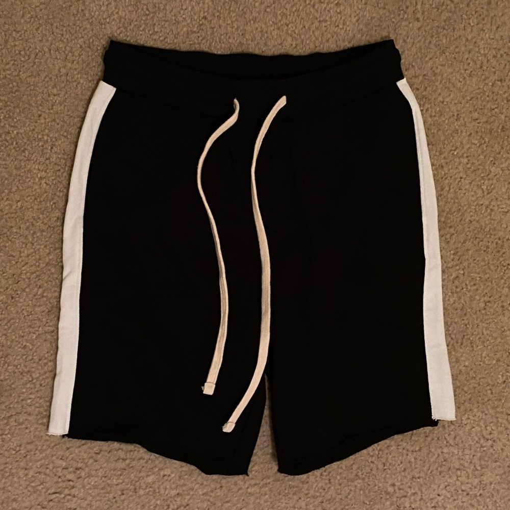 MNML Black and White Athletic Shorts